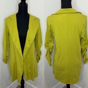 Necessities Green Front Open Cardigan (L)